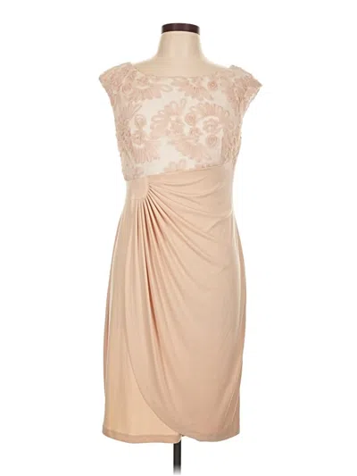 Pre-owned Connected Apparel Cocktail Dress In Brown