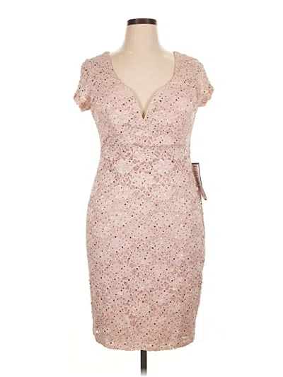 Pre-owned Connected Apparel Cocktail Dress In Brown