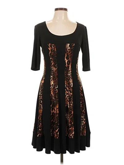 Pre-owned Connected Apparel Cocktail Dress In Brown