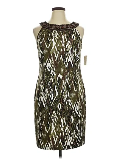 Pre-owned Connected Apparel Cocktail Dress In Brown