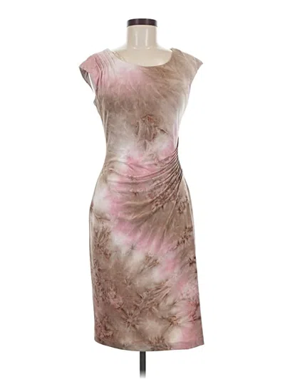 Pre-owned Connected Apparel Cocktail Dress In Brown