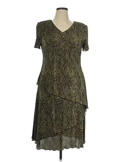 Pre-owned Connected Apparel Cocktail Dress In Brown