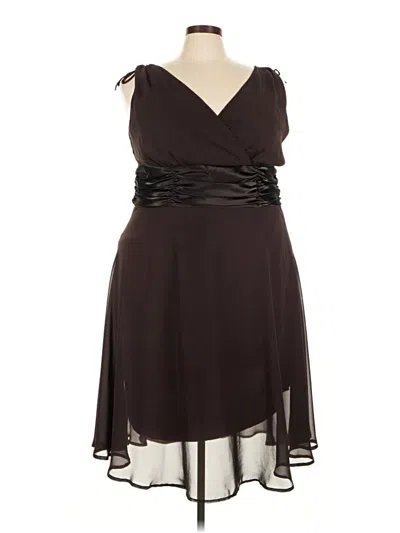 Pre-owned Connected Apparel Cocktail Dress In Brown