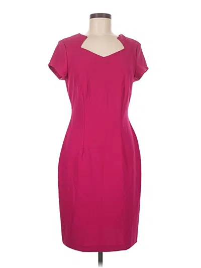 Pre-owned Connected Apparel Cocktail Dress In Burgundy