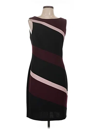 Pre-owned Connected Apparel Cocktail Dress In Burgundy