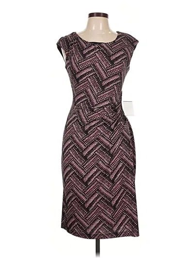 Pre-owned Connected Apparel Cocktail Dress In Burgundy