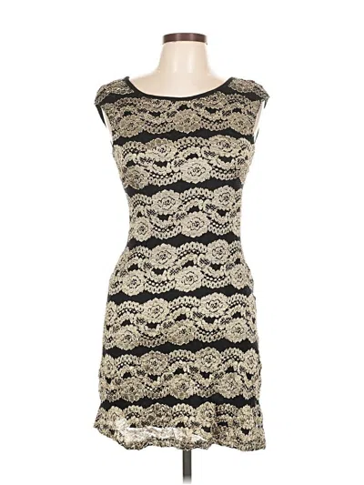 Pre-owned Connected Apparel Cocktail Dress In Gold