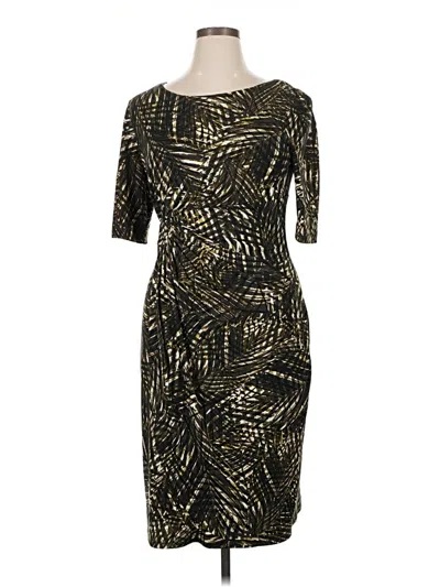 Pre-owned Connected Apparel Cocktail Dress In Gold