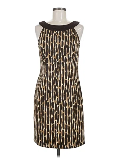 Pre-owned Connected Apparel Cocktail Dress In Gold