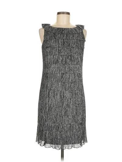 Connected Apparel Cocktail Dress In Gray