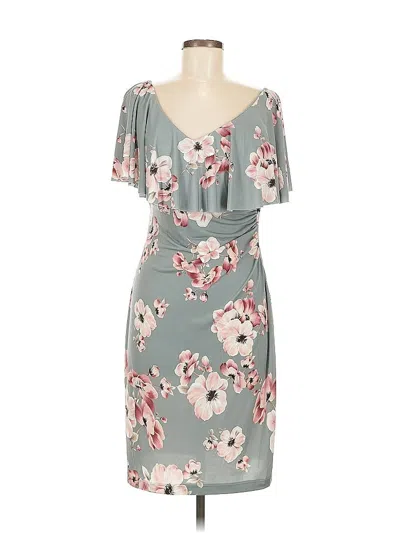 Pre-owned Connected Apparel Cocktail Dress In Gray