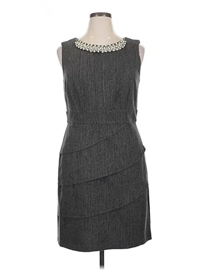 Pre-owned Connected Apparel Cocktail Dress In Gray