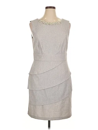 Pre-owned Connected Apparel Cocktail Dress In Gray