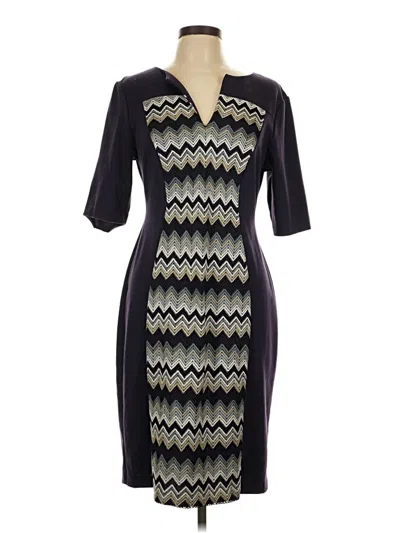 Pre-owned Connected Apparel Cocktail Dress In Gray