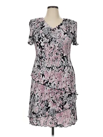 Pre-owned Connected Apparel Cocktail Dress In Gray