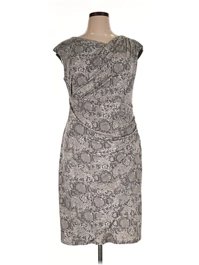 Pre-owned Connected Apparel Cocktail Dress In Gray