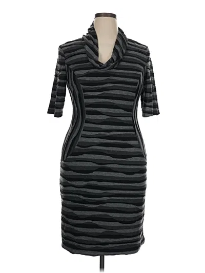 Pre-owned Connected Apparel Cocktail Dress In Gray