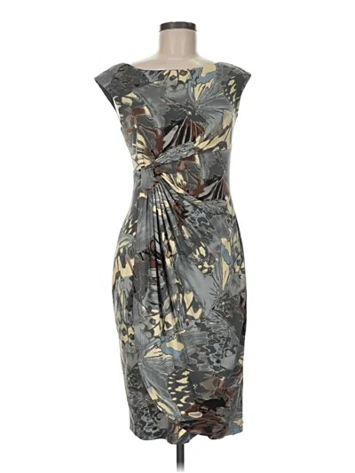 Pre-owned Connected Apparel Cocktail Dress In Gray