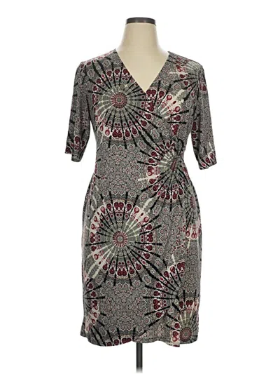 Pre-owned Connected Apparel Cocktail Dress In Gray