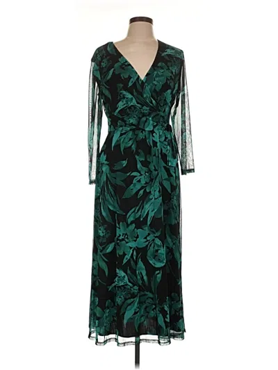 Pre-owned Connected Apparel Cocktail Dress In Green
