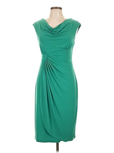 Connected Apparel Cocktail Dress In Green