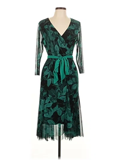 Pre-owned Connected Apparel Cocktail Dress In Green