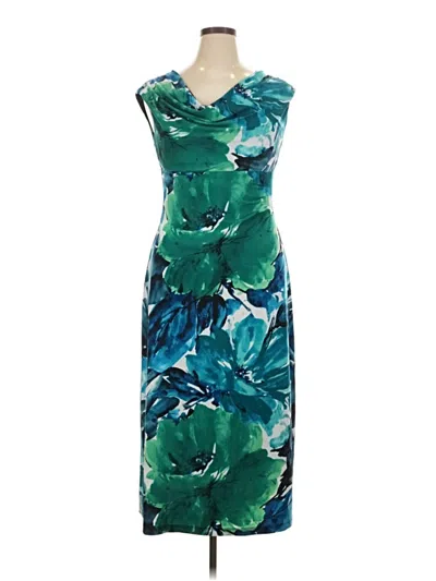 Pre-owned Connected Apparel Cocktail Dress In Green