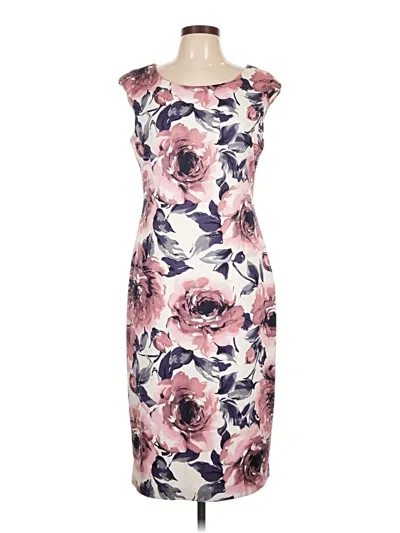 Pre-owned Connected Apparel Cocktail Dress In Ivory