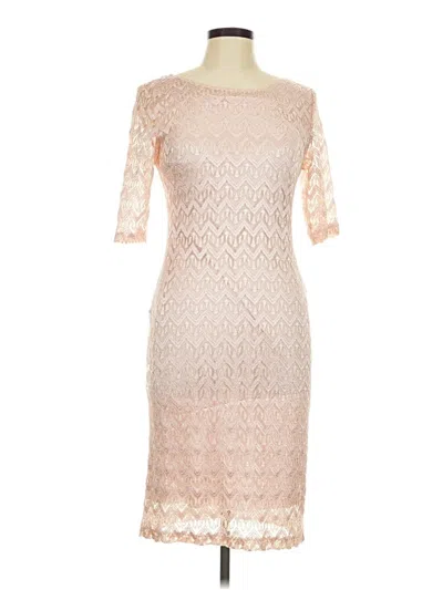 Pre-owned Connected Apparel Cocktail Dress In Ivory