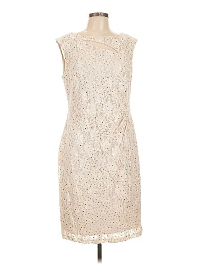 Pre-owned Connected Apparel Cocktail Dress In Ivory
