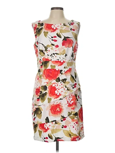 Pre-owned Connected Apparel Cocktail Dress In Ivory