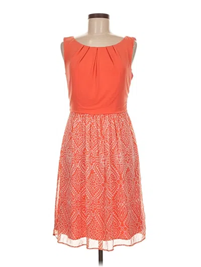 Pre-owned Connected Apparel Cocktail Dress In Orange