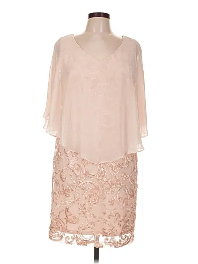 Pre-owned Connected Apparel Cocktail Dress In Orange