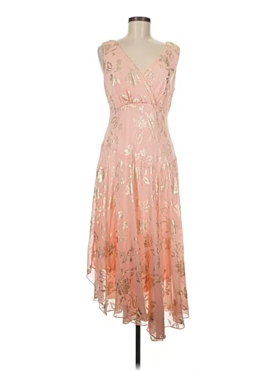 Connected Apparel Cocktail Dress In Pink