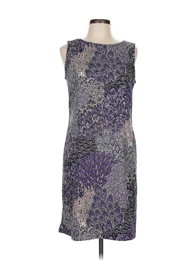 Pre-owned Connected Apparel Cocktail Dress In Purple