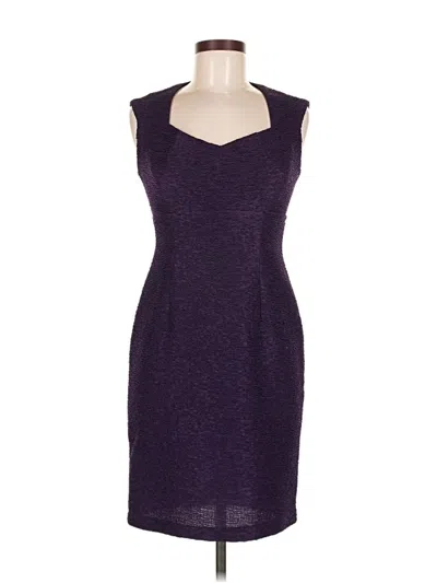 Pre-owned Connected Apparel Cocktail Dress In Purple