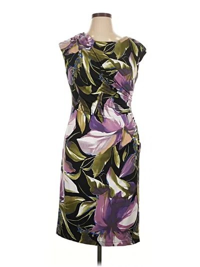 Pre-owned Connected Apparel Cocktail Dress In Purple