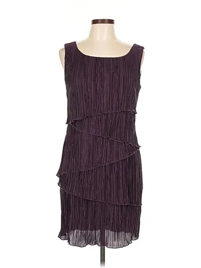 Pre-owned Connected Apparel Cocktail Dress In Purple