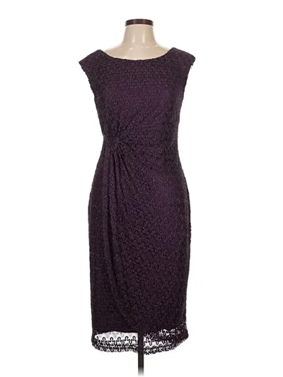 Pre-owned Connected Apparel Cocktail Dress In Purple