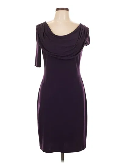Pre-owned Connected Apparel Cocktail Dress In Purple