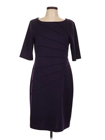 Pre-owned Connected Apparel Cocktail Dress In Purple