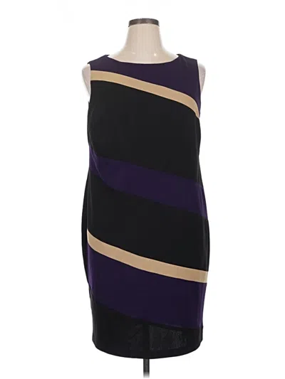 Pre-owned Connected Apparel Cocktail Dress In Purple