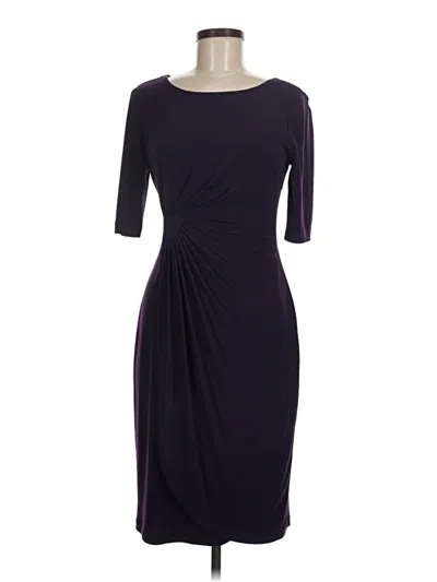 Pre-owned Connected Apparel Cocktail Dress In Purple