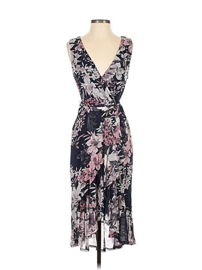 Pre-owned Connected Apparel Cocktail Dress In Purple