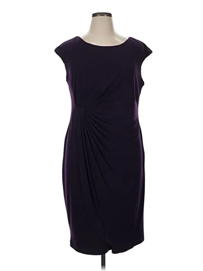 Pre-owned Connected Apparel Cocktail Dress In Purple