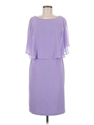Pre-owned Connected Apparel Cocktail Dress In Purple