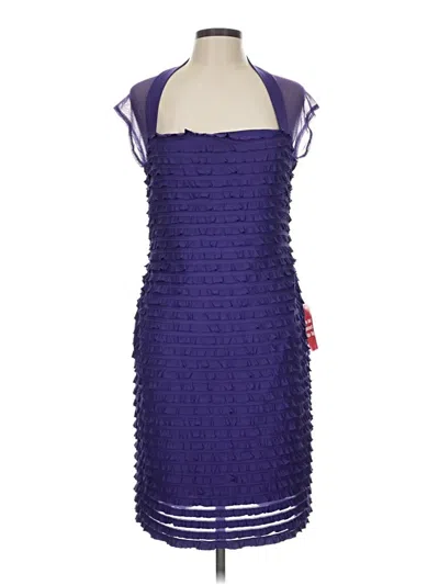 Pre-owned Connected Apparel Cocktail Dress In Purple