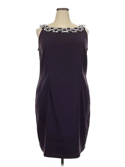Pre-owned Connected Apparel Cocktail Dress In Purple