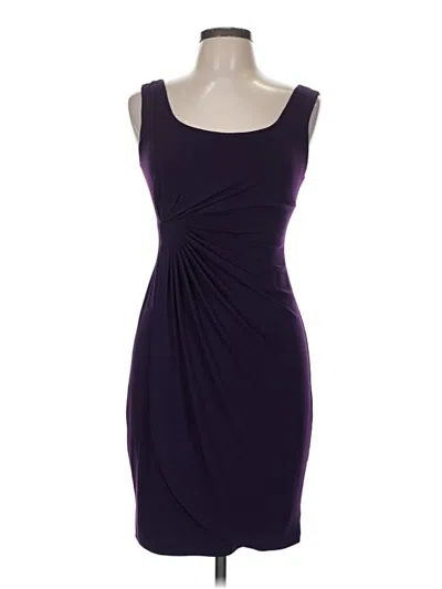 Pre-owned Connected Apparel Cocktail Dress In Purple