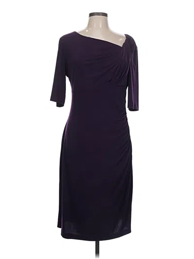 Pre-owned Connected Apparel Cocktail Dress In Purple
